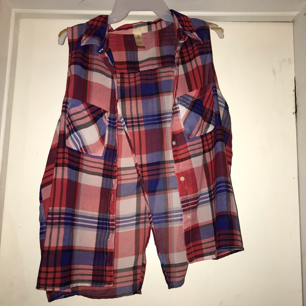 Button up tank top